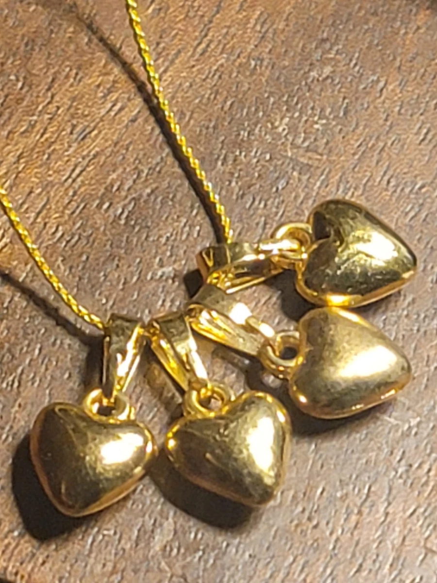 vintage パフィ ハート ネックレス necklace 925 puffy heart pendant