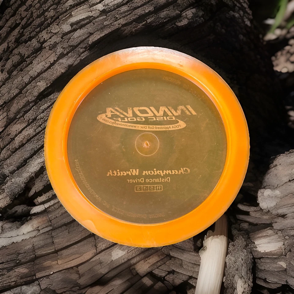 Innova Champion Wraith - 174g Used Patent # Orange - Slight Dome - Image 2 of 4