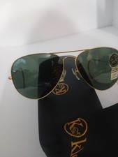 Old Vintage Rare Style Rayban Aviator Sunglasses Green Lens