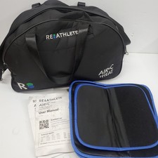 Reathlete Air C Heat Leg Massager Heated Air Compression Black Blue Circulation