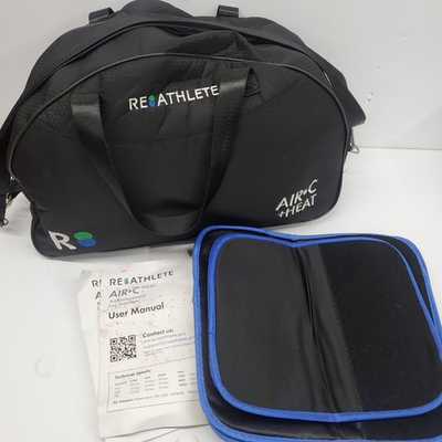 #ad Reathlete Air C Heat Leg Massager Heated Air Compression Black Blue Circulation $74.99