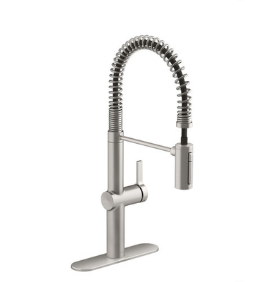 #ad Kohler Haku Semi Professional Kitchen Sink Faucet Stainless Steel R38475 LVS $109.99