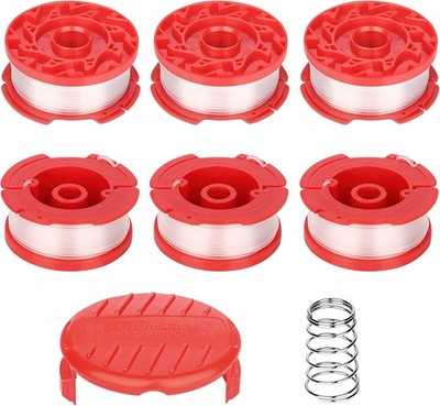 CMZST0653 8pcs String Trimmer Spool Line(0.065'',30Ft) with Cap CMZST0653-8Pcs 