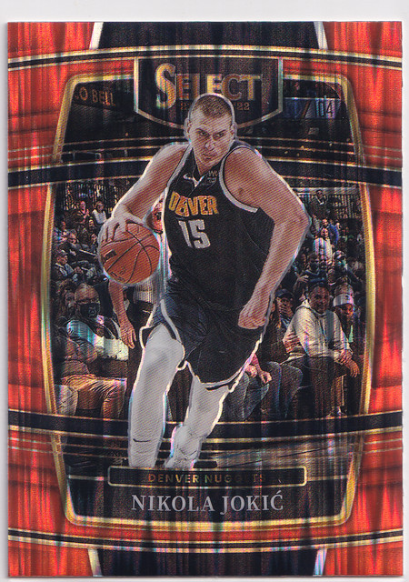 2021-22 Panini Select - Concourse Nikola Jokić #82 Orange Flash Prizm (E)