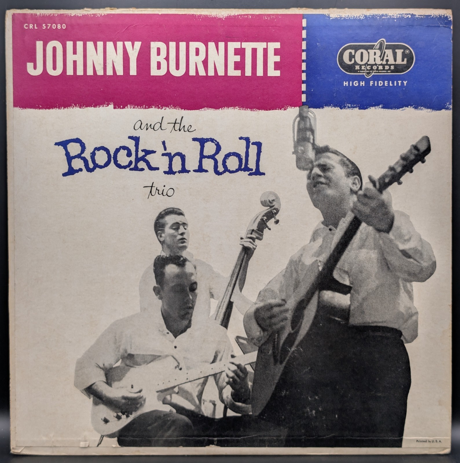 Johnny Burnette And The Rock N Roll Trio CRL 57080, 1st pressing, Mono, US, 1956