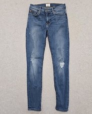 Hudson Jeans Women's Natalie Super Skinny Distress Mid Rise Med Wash Size 26