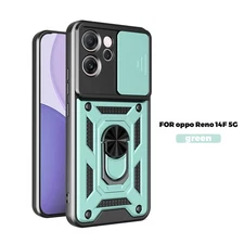 For OPPO Reno 14F 5G Case Shockproof Ring Stand Camera Cover