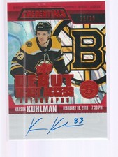 2019-20 Upper Deck Credentials - Debut Ticket Access 12/25! Autos Karson Kuhlman