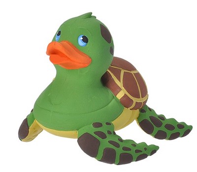 Wild Republic Badeente Schildkröte 10 cm Quietschente Gummiente Badespielzeug