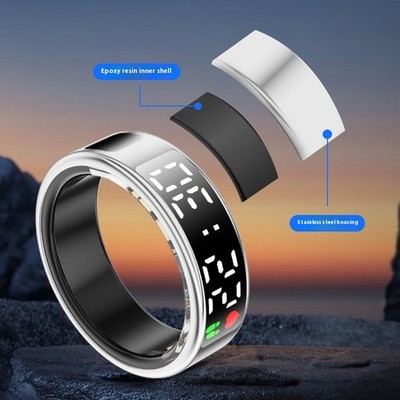 Smart Ring 2026 With Display Screen Touch Flip Smart Finger