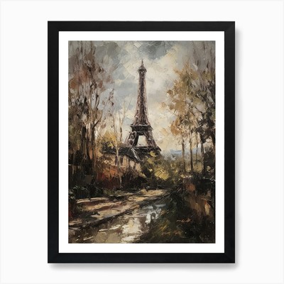 Eiffel Tower Paris France Pissarro  Framed Wall Art Poster Canvas Print Picture