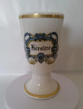 Vintage Apothecary Pharmacy Chemist  Héroïne / Heroin Porcelain Vessel - Rare
