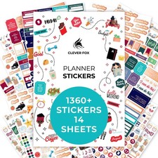 Clever Fox Planner Stickers Monthly, Weekly Daily Unique Planner Stickers...