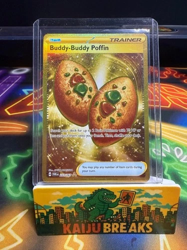 Pokemon Buddy-Buddy Poffin 223/167 Twilight Masquerade Gold Hyper Rare