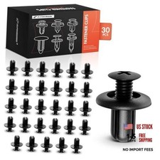 PCS Bumper Fender Liner Retainer Clips Push Pin Fastener 30