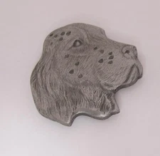 Vintage Rawcliffe Pewter Dog 1984 Pewter Magnet English Setter