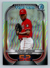 2021 Bowman #BTP-52 Hunter Greene Bowman Scout Top 100 Reds