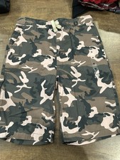 Children’s Place Boys Sz 16 Camo Cargo Shorts NWT