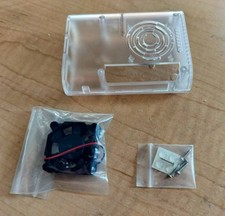 New Raspberry Pi 4 Transparent Case with Fan and Hardware