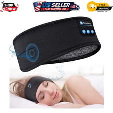 1pc Bluetooth Sleep Headband Headphones Wireless Sports Music Eye Mask - NEW