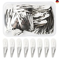 50 StüCk Haarspangen Silber, 5CM Haarspangen MäDchen, Haarclips Werden, Kinder H