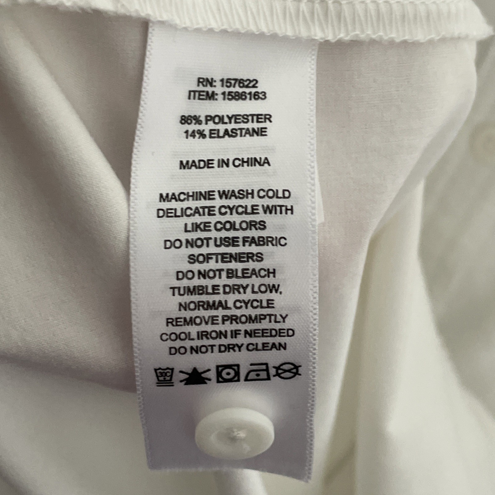 Eddie Bauer Womans Button Top Solid White Large P… - image 6