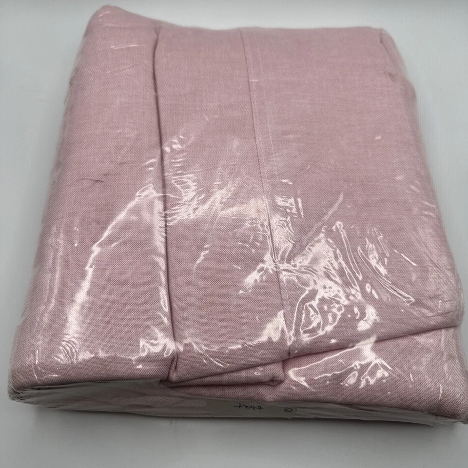 Ralph Lauren Queen Flat Sheet Oxford Red IRREGULAR Vintage New Fabric USA Made - Image 3 of 4