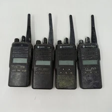 Lot Of 4 Motorola CP185 Walkie Talkie Radios FOR PARTS OR REPAIR