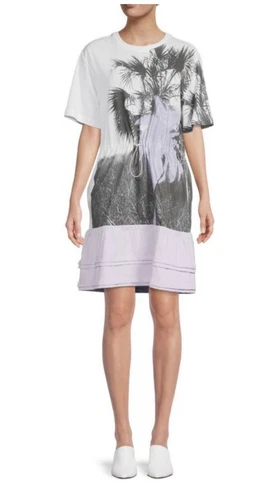 Vestito T Shirt KENZO Palm Grafica Taglia XL