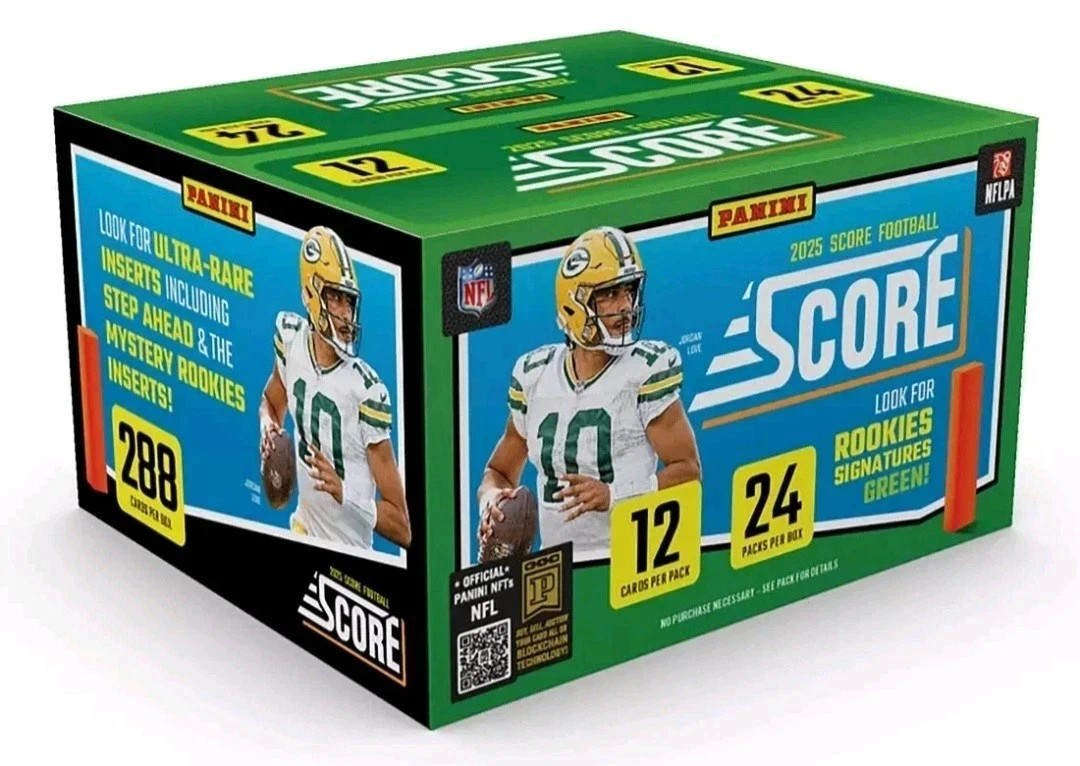 2025 Panini Score Football Factory Sealed Retail 24 Pack Box New