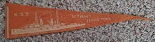 cWW1 USS UTAH BATTLESHIP BB-31 Holsum Bread Us Navy Felt Pennant Premium WWI
