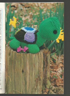 Toys Knit Crochet Patterns Dolls Turtle Mouse Frog Monkey Stuffed Animals L68