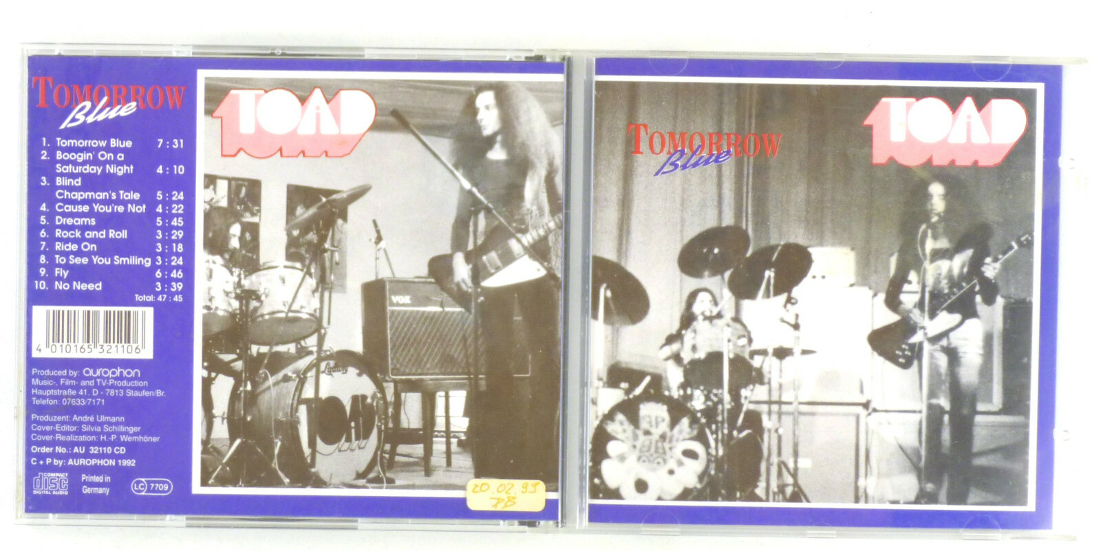 CD Disco - Toad – Mañana Azul - A8326L