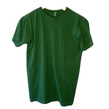Campbellsville Apparel Shirt Blank Green Wicking Mens Small Vintage Made in USA