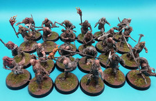 24 x Well painted Hill Tribesmen LOTR GW MESBG Lord of the Rings 28mm MTO