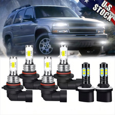 For Tahoe 2001-2006 - 6x Combo LED Headlight High Low Beam Fog Light Bulbs A 