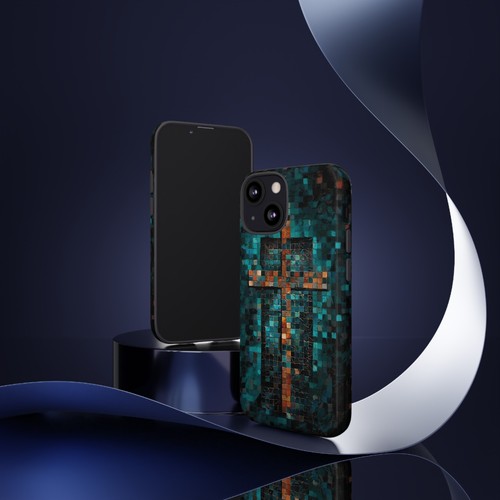 Phone Ink - Tough Case for iPhone Galaxy Pixel - Mosaic Christian Cross - 第 71/181 張圖片