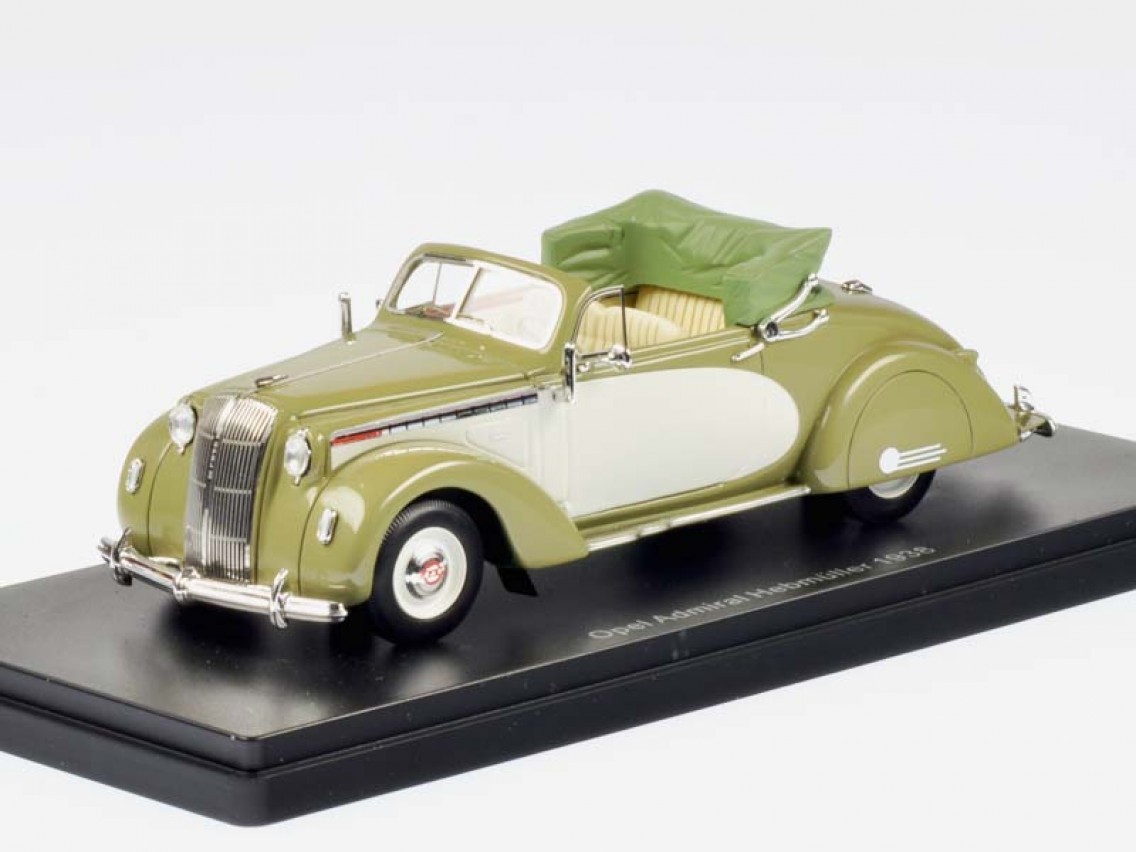 Opel Admiral Hebmuller 1938 NEO miniature 1/43 pour décoration de bureau