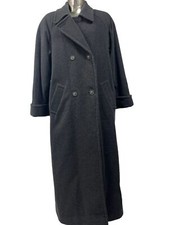 Dorothy Perkins Jacket Cashmere Coat Size Small 10-12 Womens Grey Vintage Eu38