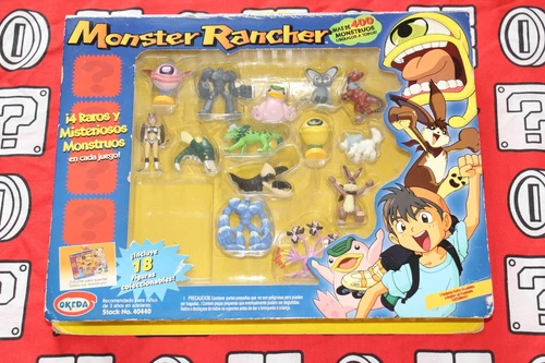 2000 OKEDA PLAYMATES MONSTER RANCHER LOT 17 PVC FIGURES IN ORIGINAL BLISTER