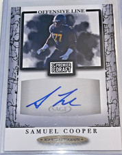 RARE SAMUEL COOPER ROOKIE AUTO CARD 2021 SAGE PREMIER DRAFT