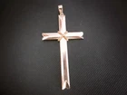 Elegant 560 Russian Gold Cross Pendant Necklace