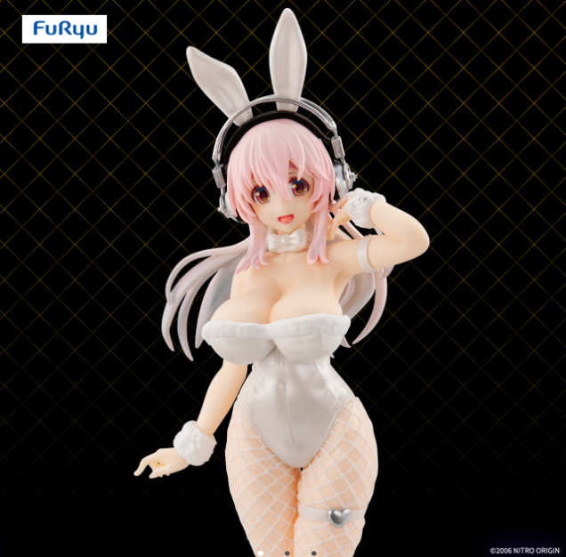 Furyu Super Sonico BiCute Bunnies Figure Pearl White ver. Japan