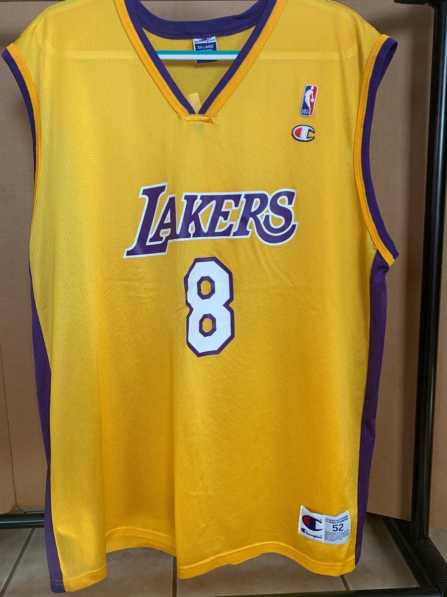 Vintage 90s Champion LA Lakers Kobe Bryant #8 NBA Basketball  