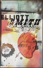 Elliott Smith Concert Poster 2000 F-404 Fillmore