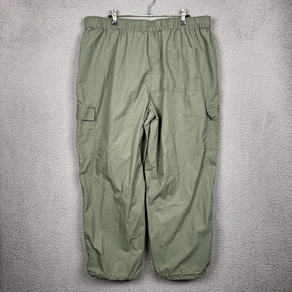 Sonoma Pants Womens XL Green Gorpcore Cropped Cargo Hiking Pull On Utility Y2K - Image 2 of 4