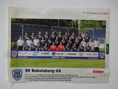 Mannschaftsfoto / 3 liga Saison 2012-2013 / SV Babelsberg 03 & Borussia Dortmund - Bild 1 von 2