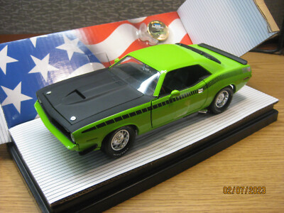 Ertl製 1/18 Plymouth Cuda 1970 プリムス バラクーダ ERTL 1/18 - 1970 PLYMOUTH HEMI 'CUDA, New (Orange - 32759