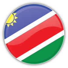 Namibia Glossy Flag Car Bumper Sticker Decal