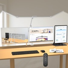 36W Ultra Bright Architect Desk Lamp with Clamp, Tall Overhead Rotatable Led ...